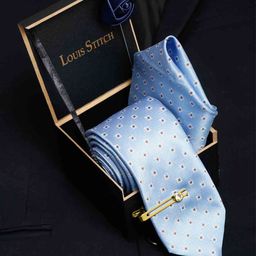 LOUIS STITCH Men Silk Necktie Accessory Gift Set-picture-9