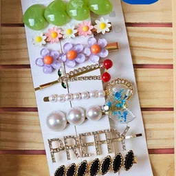 BAESD Kids Set Of 8 Embellished Barrettes-9