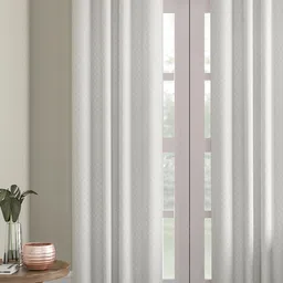 Soumya White Set of Single Long Door Curtains-42