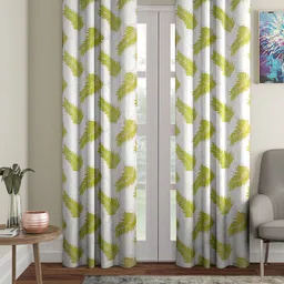 Cortina Green Set of 2 Door Curtains-34