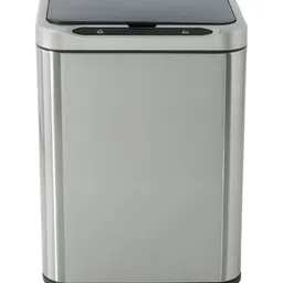 UMAI  Silver Toned & Black Smart Touch Sensor Automatic Swing Dustbin 16 L image 2