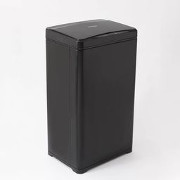 Kuber Industries Black Stainless Steel Rectangular Sensor Dustbin Dustbins 42 L image 2