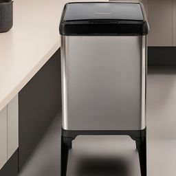 UMAI Stainless Steel Automatic Smart Sensor Open Dustbin With Lid 22 L image 2