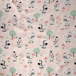 Myntra Elegant Homes Pink & White Set of 2 Quirky Window Curtain image 4