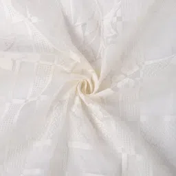 HOSTA HOMES Pack Of 4 Cream-Coloured Self Design Window Curtains image 5