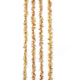 Contrast Living Yellow & Maroon 4 Pieces Textured Hanging Tinsels Festive Decor-image-65