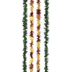 Contrast Living Red & Blue 4 Pieces Textured Pure Cotton Hanging Tinsels Festive Decor-17