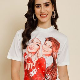 BAESD Graphic Printed High Neck Top-image-96