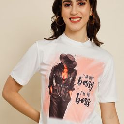 BAESD Graphic Printed High Neck Top-image-94