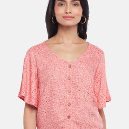 Honey by Pantaloons Pink Abstract Print Top-picture-24
