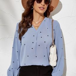 Stylecast X Slyck Conversation Printed V-Neck Top-picture-27