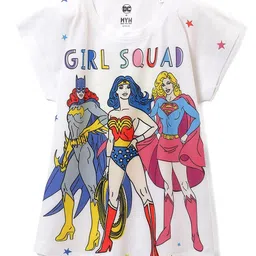 Wear Your Mind Girl Wonder Woman Printed Round Neck Tshirt-image-27