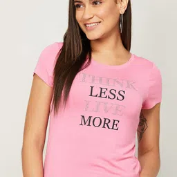 Fame Forever by Lifestyle Pink Print Top-picture-24