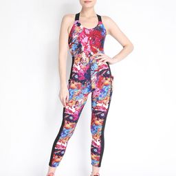CHKOKKO Maroon & Blue Printed Basic Jumpsuit-picture-29