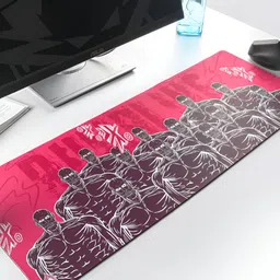COMICSENSE Red Attack On Titan Anime Printed Anti Slip Splash Proof Desk Organiser-image-13