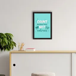 eCraftIndia Blue Motivational Quote UV Art Wall Painting-image-77