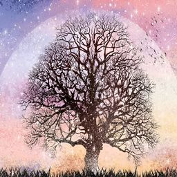 PnF Black & Purple Wooden Painting Wall Art-image-84