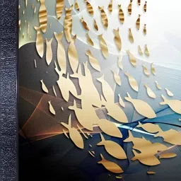 PnF Black & Beige Wooden Birds and Animals Wall Art-image-56
