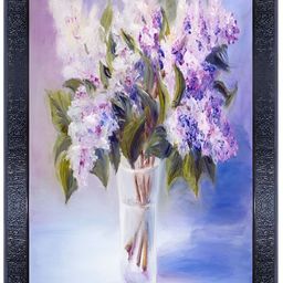 PnF Purple & Green Wooden Floral and Botanical Wall Art-image-81