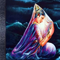 PnF Blue & Orange Wooden Painting Wall Art-image-19