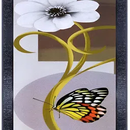 PnF Black & White Floral and Botanical Painting Wooden Wall Art-image-74
