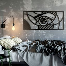 Gojeeva Black 1 Piece Wood Wall Paintings-picture-40