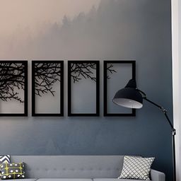 Gojeeva Black 1 Piece Wood Wall Paintings-picture-13