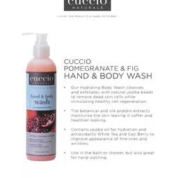 Cuccio Luxury Spa Hand & Body Wash -  Pomegranate & Fig  Non-Oily Anti-Ageing 237ml image 4