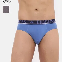 Dollar Bigboss Men Pack Of 2 Assorted Mid-Rise Shuffle Intellisoft Cotton Modal Briefs-picture-3