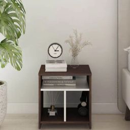 mintwud from pepperfry Miyako Bedside Table with Multi Storage in Choco Walnut Finish-picture-49