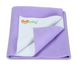 OyO Baby Instadry Anti-Piling Dry Sheet Bed Protector - Lavender-image-27