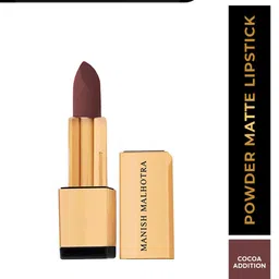 MyGlamm Manish Malhotra Powder Matte Lipstick with Maracuja Oil 4g -Cocoa Addition-0