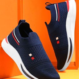 BIRDE Boys Slip-On Woven Design Flyknit Shoes-82