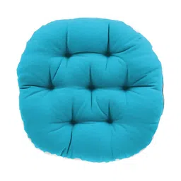 Mom's Moon Turquoise Blue 2 Pieces Round Shaped Chair Pads-image-64