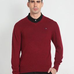 Arrow Sport V-Neck Long Sleeves Pullover-image-80