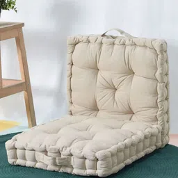 BLANC9 Beige Set Of 2 Matlas Square-Shaped Floor Cushion-14