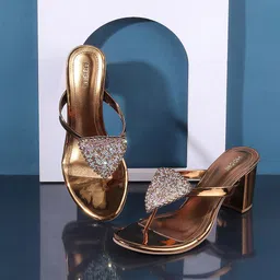 Mochi Embellished Open Toe Block Heels-3
