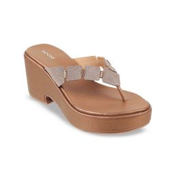 Mochi Embellished Open Toe Wedge Heels-14