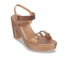 Metro Open Toe Ankle Loop Block Heels-21