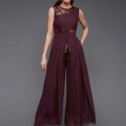 Miss Chase Sequinned Embellished Basic Jumpsuit-11