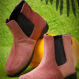 BAESD Girls Mid Top Suede Chelsea Boots-15