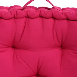 BLANC9 Set of 2 Fuchsia Square Floor Cushion image 3