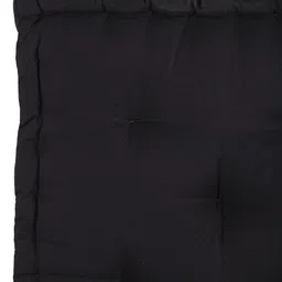 BLANC9 Set Of 2 Black Cloudy Matlas Cotton Square Floor Cushion image 3