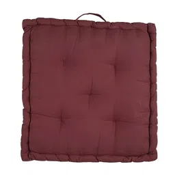 BLANC9 Set of 2 Maroon & Grey Matlas Floor Cushion image 3