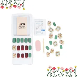 LICK 30 Pcs Matte Artificial Reusable Acrylic Stick On Nails Extension image 3