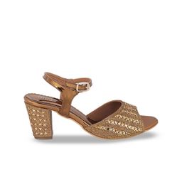 Mochi Embellished Party Block Heels With Buckle Closure image 4