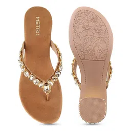 Metro Embellished Open Toe Block Heels image 4