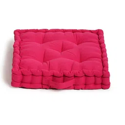 BLANC9 Set of 2 Fuchsia Square Floor Cushion image 5