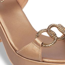 Metro Open Toe Ankle Loop Block Heels image 2