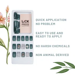 LICK Set Of 30  Reusable Press on Nails Extension With Application Kit image 4